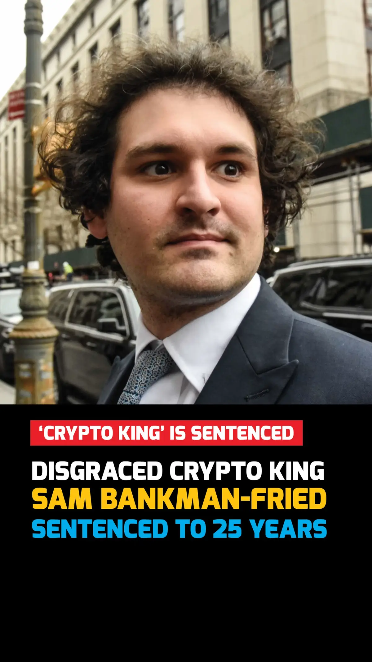 BREAKING NEWS: Disgraced crypto king Sam Bankman-Fried sentenced to 25 years #SamBankmanFried #SBF #Crypto #Bitcoin #crime 