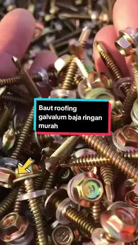 Baut roofing baja ringan galvalum #baut #roofing #skrup #bajaringan #shopmaster #shopping #shop #viralproducts #fyp #tiktokshopping 