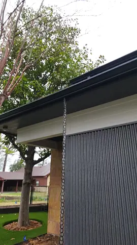 love seeing different ways for rain gutter #rain #fyp #foryou #homeimprovement 