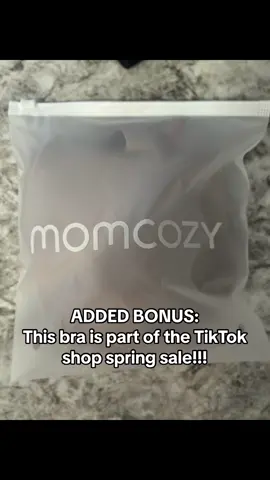 So excited for this collab!! Thank you, @momcozy for sending this breastfeeding bra! Did I mention its part of the spring sale as well?? Woo hoo! Check it out on tiktok shop yall 🌸   #TikTokShop #momcozy #momcozyshop #girlmom #statathomemom #momtok #breastfeedingmomsbelike #breastfeeding 