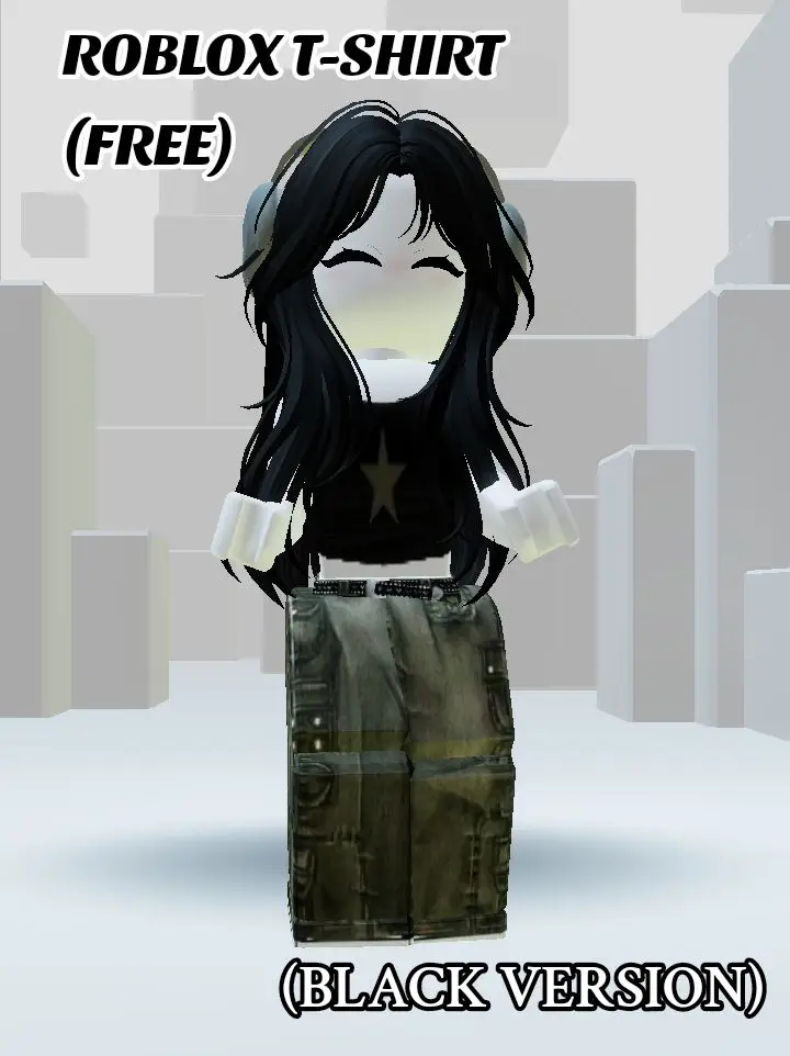 t-shirt (black version) #roblox #robloxedit #viral #trending #fyp 