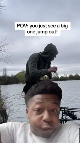 When you see a big fish jump out.. #fyp #foryou #foryoupage #fishing #fishinglife #fishtok #angler #carpfishing #nayzofishing #meme #memecut #capcut #viral 