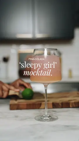sleepy girl mocktail, but make it a pina-colada 🍍🥥 Recipe: 2 tbs mary ruths coconut liquid nightime multivitamin Coconut water pineapple juice add ice enjoy the best sleep!   #sleepygirlmocktail