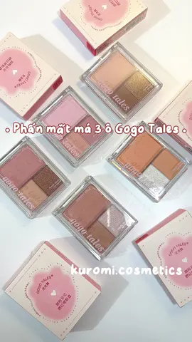 Bảng phấn mắt má 3 ô Gogo Tales   #kuromicosmetics #bangmatholdlive #gogotales #holdlive #reviewlamdep #holdlive16o #mahongxixi #phanmatgogotales 