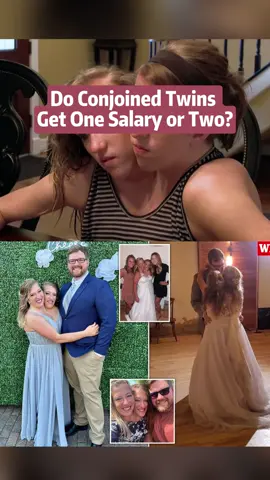 Do Conjoined Twins Get One Salary or Two? Conjoined Twins Get Married & Have First Dance Abby & Brittany Hensel TLC #abbyhensel #brittanyhensel #conjoinedtwins #tlc #wedding #twins #abbyandbrittany #abbyandbrittanyhensel #news #breaking #breakingnews #fyp #foryou #foryoupage #foryourpage #fypシ #viral #trending #omg #wow #celebrity #celebritynews #celebritygossip #gossip 
