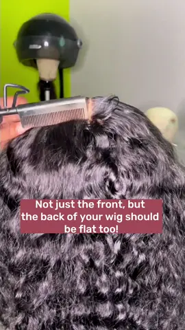 #wigflat #wigstylist #wigtutorials #flathair #flathairhack #hdlacewig #frontalwiginstall #curlywig #wigsupplier #foryou 
