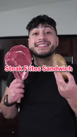 Steak Frites Sandwich 😮‍💨 A 10/10 #thegoldenbalance #ramadanchronicles 