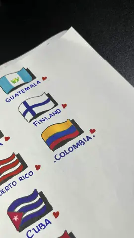 Simple draw Colombia flag ❤️ #art #drawing #fyp #flag #colombia 