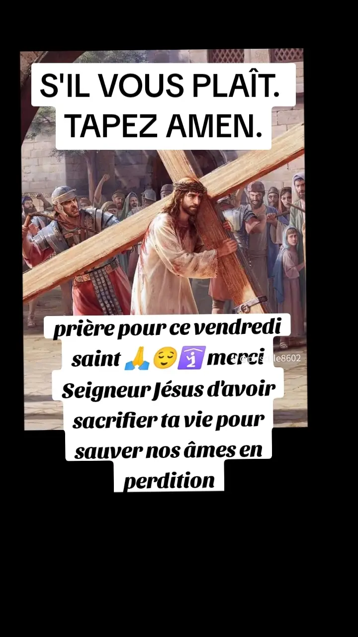 BON VENDREDI SAINT DANS LE NOM DE JÉSUS CHRIST AMEN. #bénédiction #confiance #Amour #bénédiction #guérison #Jesus #pourtoi