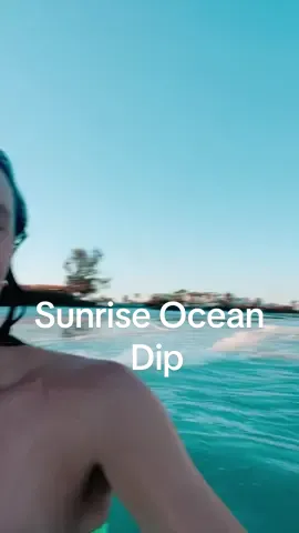 Sunrise swim in the ocean changes my brain chemistry  #oceanlover #beach #beachlover #beachgirl #floridacheck #oceangirl #oceanlife #oceandip #sunriseswim 
