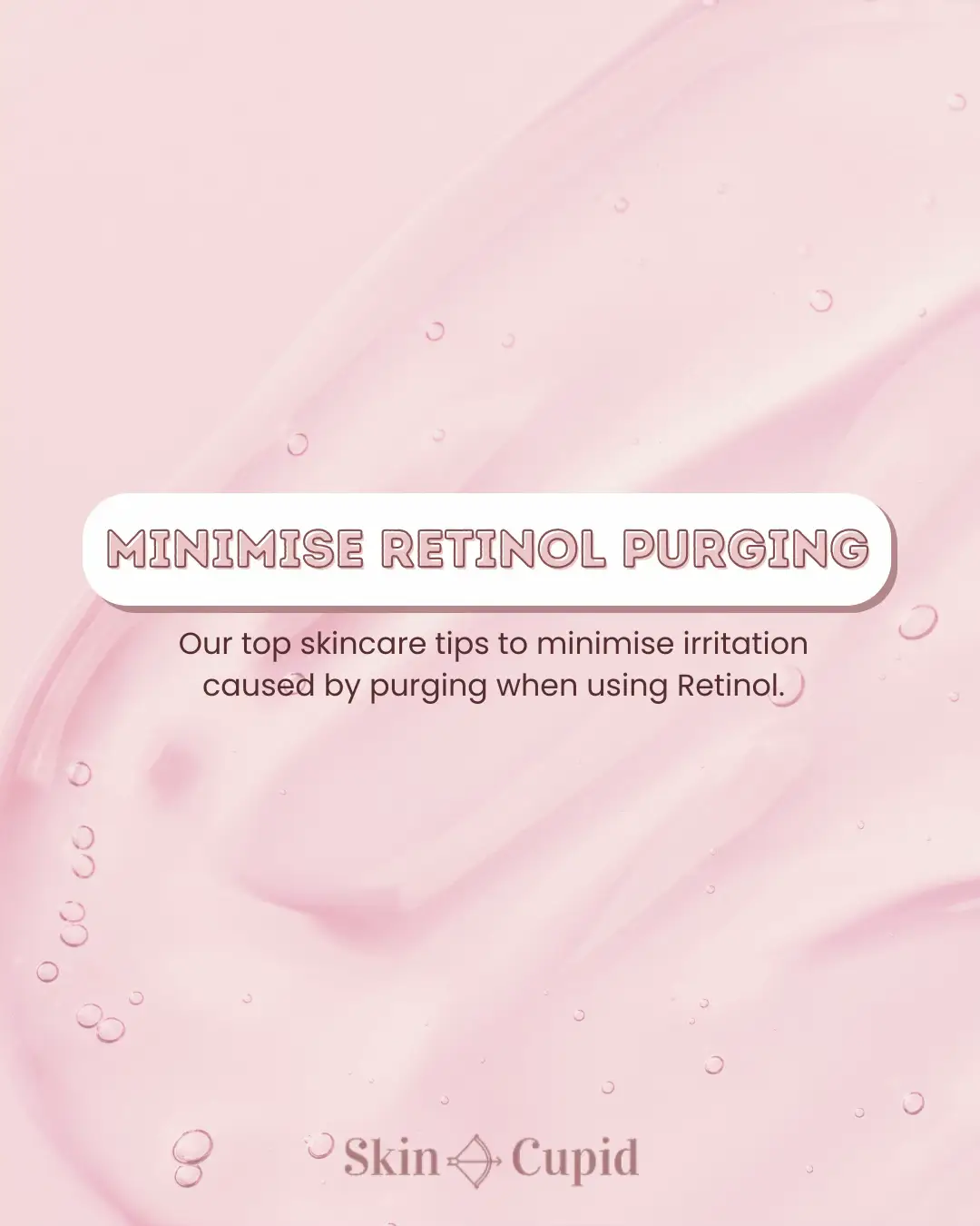 When you begin using retinol, your skin might go through a purging phase as it adjusts to this potent anti-ageing treatment. While purging is normal, we can reduce the irritation and inflammation it may cause 😊 🌱 Be sure to apply retinol properly, and protect your skin, which might become sensitive, with a thick moisturiser and sunscreen. Together with soothing ingredients like Heartleaf Extract and Centella Asiatica Extract, these tips can help calm and hydrate your skin, making it feel refreshed and less irritated ✨ 💓Available at: www.skincupid.co.uk #skincaretips #skincareadvice #retinol #irritation #purging  #antiaging