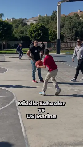 Thank you, Loving Savior School, for having us, and special thanks to Cpl. Mestre. This is what it's all about. Thank you for your service, and, more importantly, thank you for being a great role model for these young men and young women. #marine #marinecorps #basketball #nbabasketball #NBA #fyp 