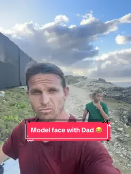 Model faces with dad in the Caribbean 😂🥴💀🏝️😄 #smize #pose #gq #travel #surferboy 