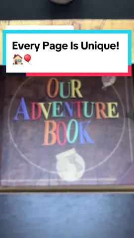 Replying to @RaePanda Every page has a different unique design ready for you to add your favorite memories! 🏠🎈#up #upmovie #pixar #disney #couples #scrapbook #scrapbooking #ouradventurebook #photoalbum #tiktokshop 