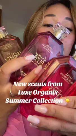 NEW SCENTS FROM LUXE ORGANIXE! 🤍 Summer collection here we gooo #luxeorganixph #luxeorganix #perfume #recos #budol #budolfindsph #budolfinds #fyp #trending #viral 