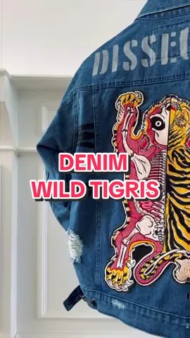 WILD TIGRIS DENIM #memphisorigins #localpride #lokalbrand #varsityjacket #varsity #denim #denimjacket 
