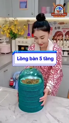 Lồng bàn 5 tầng đạy thức ăn thông minh #huynhgiadung #longban5tang #longban5tangthongminh #dodungnhabep #dogiadung #giadungtienich 