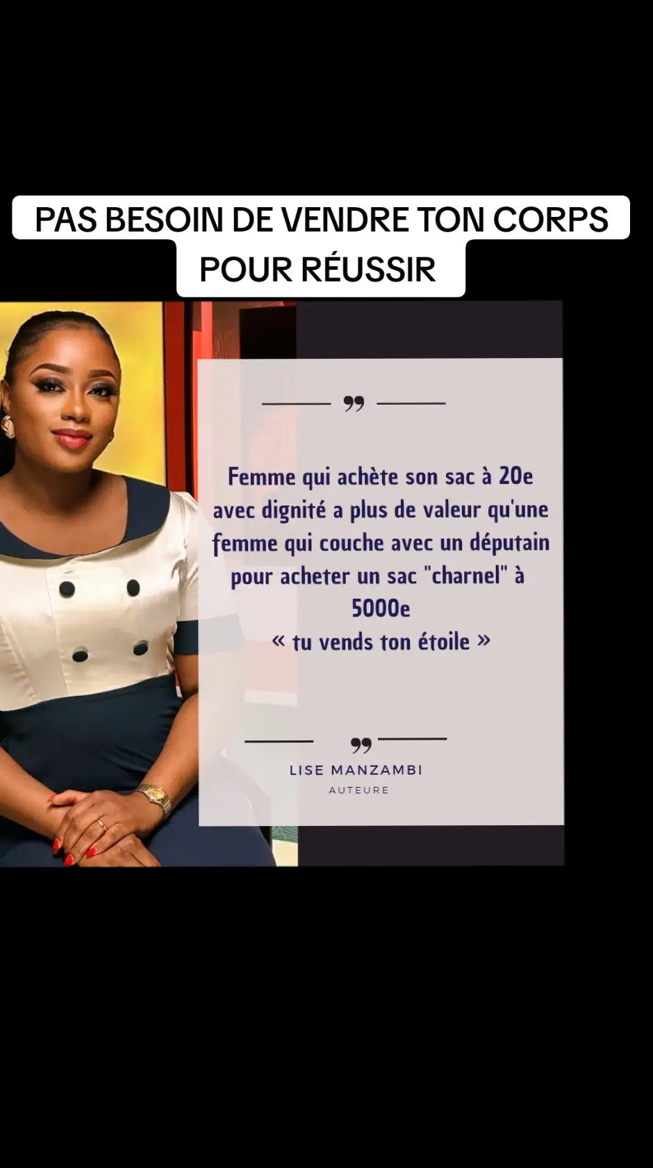 Ton corps est le temple du Saint-Esprit, ne donne pas l'occasion à l'ennemi de détruire ta destinée en polluant ton âme. Ta vie n'a de valeur que vivante. 🙏 #fyp #lisemanzambi #viralvideo #conseil #pourtoi #foryou #viralvideo #cotedivoire #gabontiktok #camerountiktok #camerountiktok #fallyipupa #congordctiktok #angola🇦🇴portugal🇵🇹brasil🇧🇷 #senegalaise_tik_tok #motivation