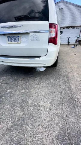 A little preview of what i will be looking at today. Yesterday i got called lit to this town and country for a crank no start. It smelled rich af. Creating a large vacuum leak got it to clear flood. Still running Rich and has a coolant leak. Was the no start a cause of coolant intrusion or overloading of fuel? ##chrysler##townandcountry##rich##coolant##headgasket