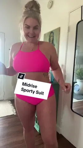 My first MIDRISE two piece 💕 #fyp #foryou #foryoupage #viral #swim #swimsuit #bathingsuit #twopiece #midrise #Summer #sun #pool #beach #ocean #bodypositive #bodyconfident #thickerthanasnicker 
