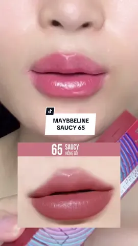 Maybbeline Saucy 65 Hồng Gỗ siêu xinh luôn ạ #maybbeline #son #xuhuong #viral 