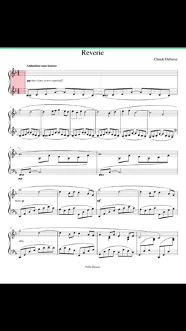 Reverie - Claude Debussy #piano #viral #pianomusic #sheet #fyp #foryou #music #classicalmusic #debussy 