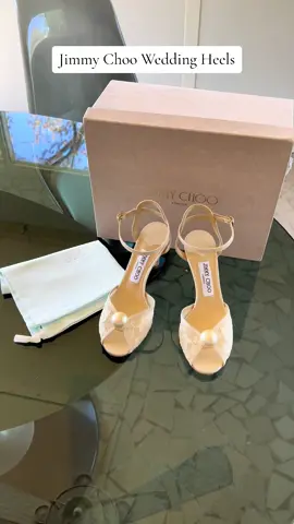 Jimmy Choo Wedding Heels Sourced For A Client 🦪👰🏻‍♀️ #weddingheels #jimmychooheels #vintageheels #weddinginspo2023 #sourcing #pearlheels 