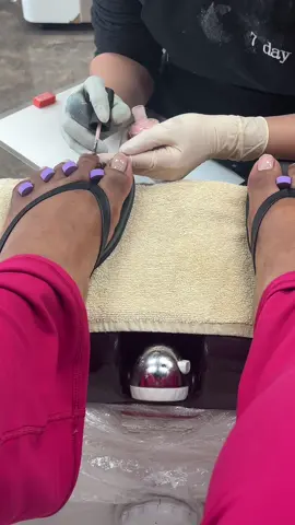 Went to get a pedicure. I went real basic with french tips 🌸 #pedicure #pedicuresalon #frenchtipnails #frenchtiptoes #fyp 