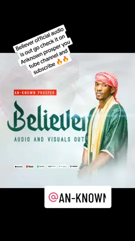 Believer official audio is out check it on@AN-KNOWN you tube channel and subscribe , share ,like and comment#anknownprosper feel free use the sound #believer  #princessmalaikawaanknown 