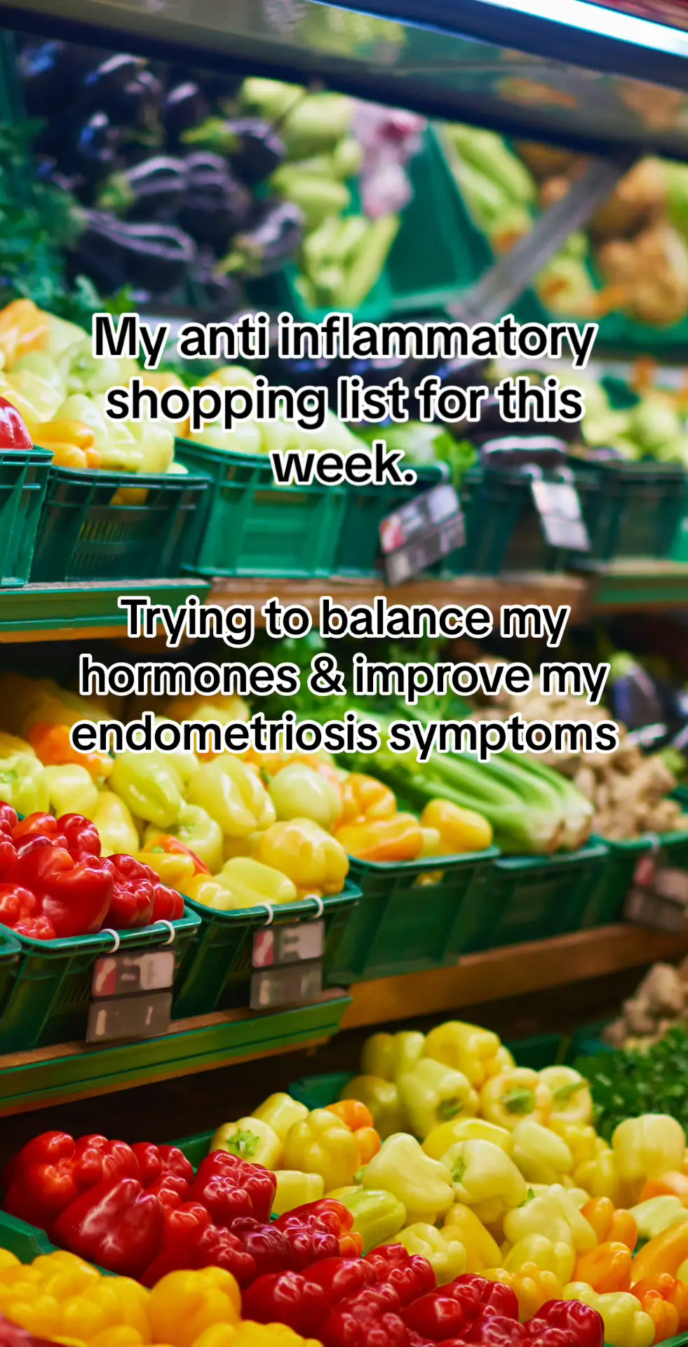 I will say theres no one size fits all appropriate to this diet. I wouldnt ever go back to eating meat but I know people who do follow an AIP whilst eating meat. Make it work for you!  I have other staples in my cupboard already. In going to document my This is whats working for me. Take inspo from whichever bits you wish. Im just sharing my journey. I have other staples in my cupboard already I’m going to make this a series ans post meals I’ve eaten, drinks and other foods that can help reduce inflammation.  The anti-inflammatory diet can help manage endometriosis symptoms by reducing inflammation in the body, which is often associated with the condition. Foods rich in antioxidants, omega-3 fatty acids, and fiber, while avoiding processed foods and those high in trans fats, can help alleviate pain and discomfort associated with endometriosis. This diet may also support hormone balance, reducing estrogen dominance, which is a factor in endometriosis development.  #EndometriosisWarrior #endometriosis #womenshealthcare  #endometrosissymptoms #ChronicIllnessAwareness #menstrualcycle #endometrosis #chronicpain #pcos #hormonalimbalance #estrogrendominance #antiinflammatorydiet #aipdiet #hormonediet #hormonehealth #guthealth 