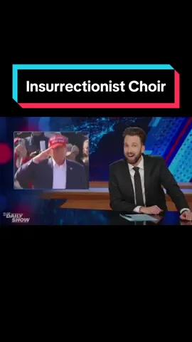 Trump is rewriting the events of January 6th, starting with his choir of jailbird insurrectionists #DailyShow #Trump #Jan6