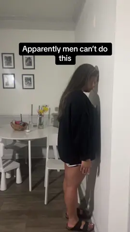 Yea I’m getting back in the gym tonight 😅😂 #couplecomedy #funnyvideos #viralvideo #onlygirlscandoit #wallchallenge #mencantdothis 