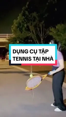 Dụ cụ tự tập tennis tại nhà. #suckhoe #dungcuthethao #tennis 