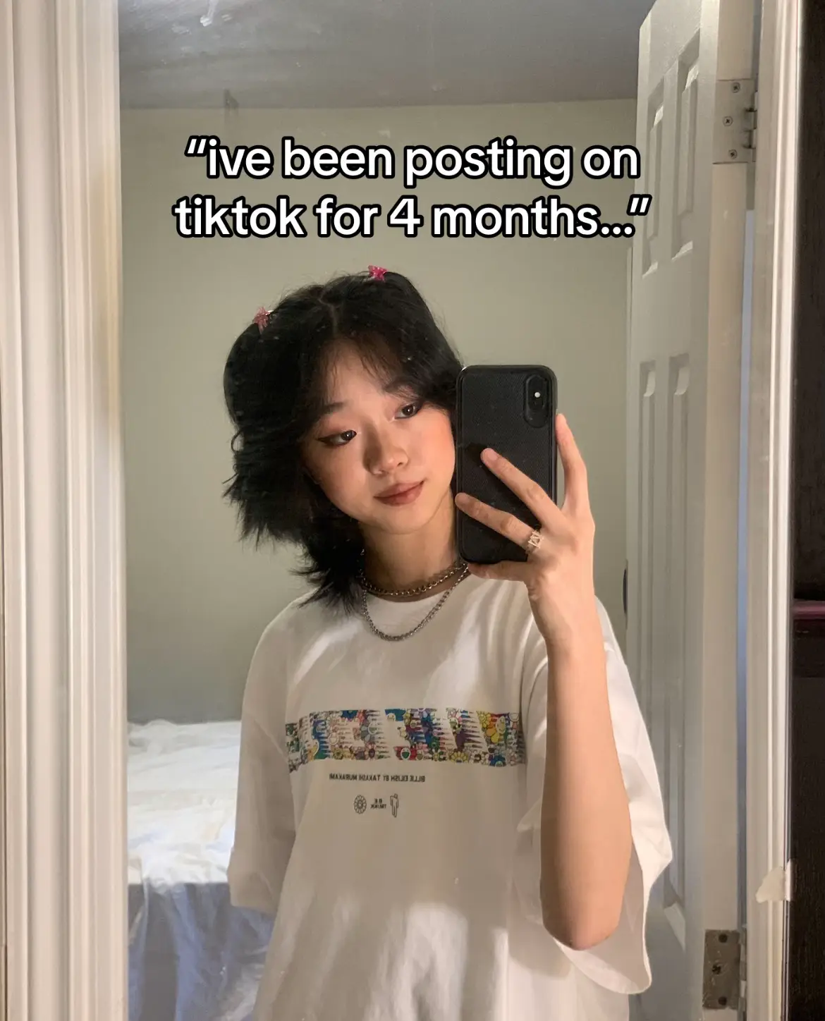 I started tiktok in grade 9 of high school, and now im almost finished my first year of uni 😭 I feel like u guys have watched me grow up and i am so so grateful for every single one of my followers. <3  I remember posting my first haircutting video and receicing overwhelming support from u guys, it was truly an amazing feeling for 14 year old me.   But over the years my content has really started to get stale and i am not having as much fun posting as i was when i first started. It feels like I have been defaulting to recycled trends just to keep my account alive.                             I’m planning on switching up my content and trying new things that feel more authentic to me, and i hope u guys will stay for that journey                       if u read this far i luv u  - mads <3