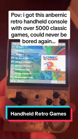 Add this to your collection, over 5000 classic games and never be bored again! #ad #tiktokshopspringsale #anbernic #gameconsole #retrogaming #handheldgaming #classicgames #tiktokgaming 
