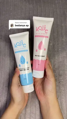 Membalas @.. Perbedaan body serum #kojicplankton #bodyserum #bodycare #noerafootmask 