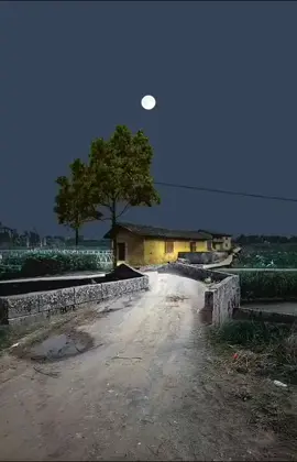 Dù nhà tranh hay nhà ngói chỉ cần bình yên là được 🥰😊🏚️🍃🌙#anyen #annhien #quenha #tuoitho #tuoitho8x9x #quehuong #hoainiem #kyucxua 