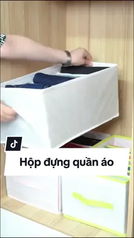 Hộp đựng quần áo giúp tủ ngăn nắp gọn gàng hơn #cotamreview #hopdungquanao #hopdungquanaochiangan #hopdungquanaogapgon #xuhuong #viral 