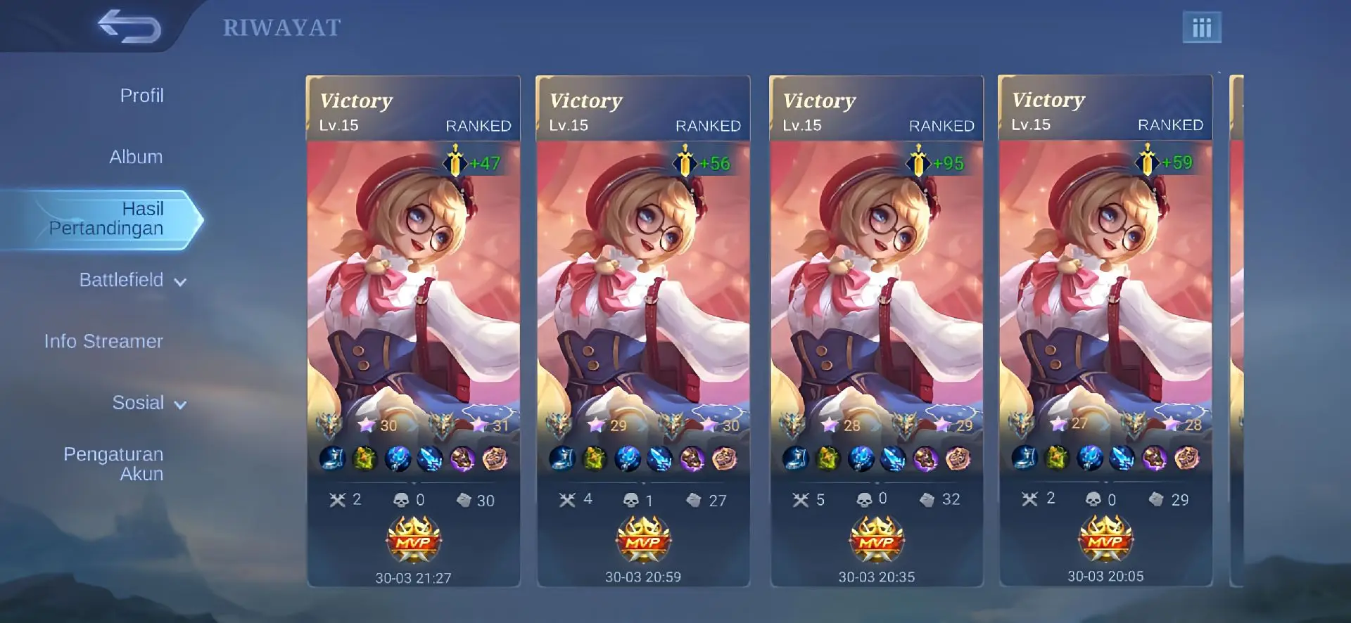Save ga? save lah masa engga... Boleh pake jgn lupa follow & like ya. DILARANG RE-UPLOAD!!! #heycherryxml #mentahanhistorymlbb #mentahanhistoryfakemlbb #historyangelamvp #mlbb #fyp #fypシ #angelamlbb 