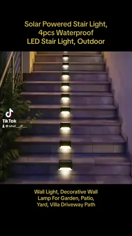 #ViralBeauty Solar Powered Stair Light, 4pcs Waterproof LED Stair Light, Outdoor Wall Light, Decorative Wall Lamp For Garden, Patio, Yard, Villa Driveway Path #SolarPowered #StairLight #LEDLight #OutdoorLighting #WallLight #DecorativeLighting #GardenLight #PatioLight #YardLight #VillaLighting #DrivewayLight #PathLight #WaterproofLight #SolarEnergy #EnergyEfficient #GreenLiving #SustainableLiving #SolarTechnology #HomeDecor #LandscapeLighting #ExteriorDesign #OutdoorDecor #SolarGardenLights #SolarPathLights #LightingSolution #EnvironmentallyFriendly #SolarLandscapeLighting #SolarPanel #SolarDesign #ModernLighting #OutdoorLiving #SolarPower #IlluminateYourSpace #EcoFriendlyLiving #SolarLights #Lightingldeas #Homelmprovement #OutdoorAmbiance #SolarDecor #SolarOutdoorLighting #OutdoorLamp #SolarPathwayLights #SolarLEDLights #SolarStairLights #LEDWallLight #GardenDesign #SolarPoweredLamp #LEDStairLighting #SolarPoweredLighting #PathwayLighting #SolarAccentLights #HomeExterior #SolarEnergySystem #EnergySaving #fu #fupage #fupages