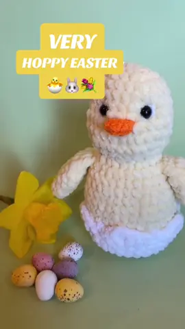 Happy Easter everyone! I hope your baskets are filled with chocolate and chenille yarn 🥰 #easter #crochet #chenilleyarn #crochetplushies