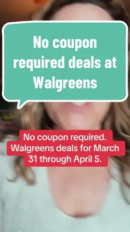 #greenscreen easy low out-of-pocket coupon. Free deals at Walgreens for March 31 through April 5! #walgreenscoupons #howtocoupon #moneysavingideas #savingmoney #shopwithme #howtosavemoney #easycoupondeals #couponingdealsthisweek #walgreensdeals #extremecouponing #EasyCouponDeals #CouponingDealsThisWeek