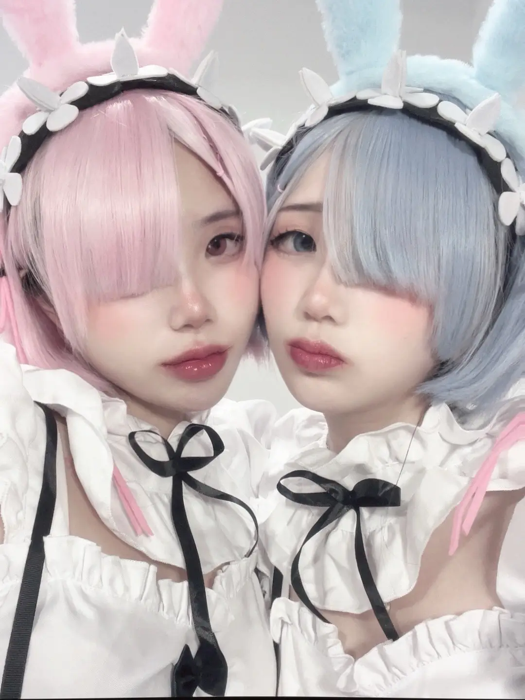 More pics on Instagram:  Rem: akaei_ray Ram: holosaxual @AKAEI RAY💋 #remandram #remandramcosplay #happyeaster #rezero #rezerocosplay #cosplayer #twincosplay #fyp #fypage #foryoupage #foryouu #animecosplayer 