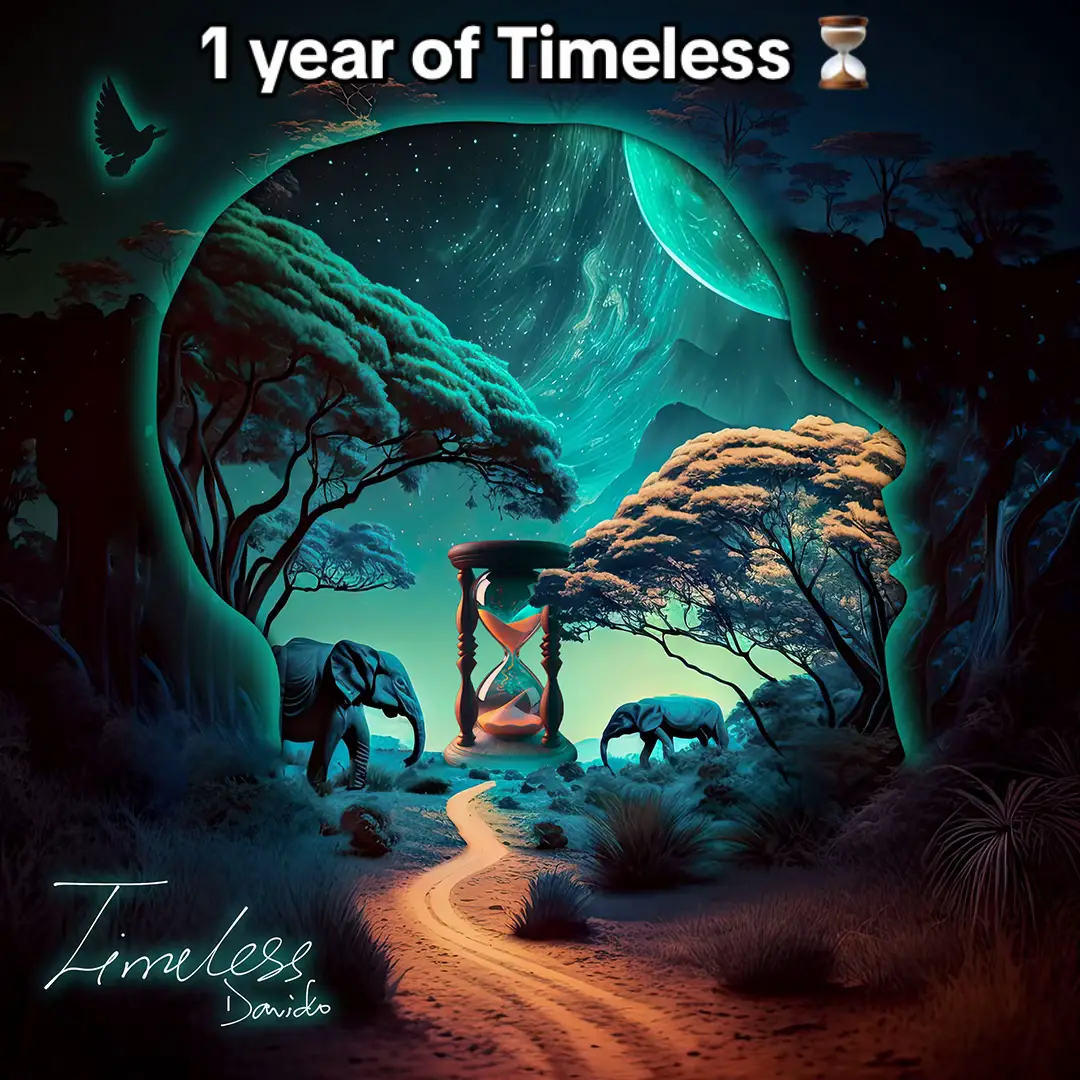 Reflecting on a year since Timeless dropped and my heart is full of gratitude. To my incredible fans your endless love and support has been everything to me. To my team your dedication and hard work have turned our vision into reality yet again. This album was a journey of self-discovery, a testament to growth, resilience, and so much more. Today we're celebrating this milestone and I'm nothing but thankful. THANK YOU GOD! Oh and new music soon! 🇳🇬 ⏳ #timeless #davido #afrobeats #001 