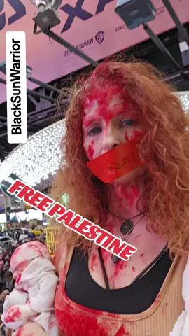 👩‍🦰Although I do NOT choose political sides, our Humanity is at stake with this greedy war of the lands. Therefore,  I sort of did a thing this week.  My Viking🏹 Warrior Priestess kicked in.  ARTivism created by DaVida Sal  of Jil Love Revolution Family  Jil Love Revolution  #BlackSunVikingPriestess 💪FREE 🇵🇸 Palestine.  💪FREE HUMANITY❗️🙏 ✌️Although I have been on my kidney journey, while in New York, my Viking Warrior Blood began heating up when asked to do some Activism for the Doctors Against Genocode, I was like. YES.  Activism is in my blood and it heals my soul.😇  #FreePalestine #activism #endthewar #HumanityRising #blacksun #endthewar #blacksunvikingpriestess #FreePalestine #HumanityRising #fypシ  #fyp #freepalestine #blacksun #gaza #endgenocide #humanity 