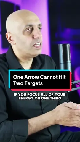 One Arrow Cannot Hit Two Targets #ajmalmushtaq #business #successmindset 