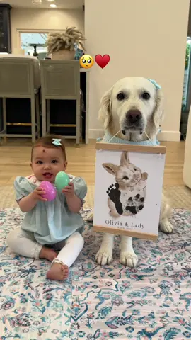 Cutest keepsake🥺♥️ #babyanddog #sisters #keepsake #fyp #dogsoftiktok 