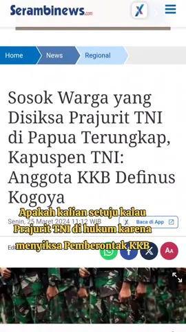 #tni #polri #kkb #opm #papua #fyp 