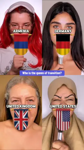 Who is the queen of transition? #makeuptransformation #makeuptransition #transition #fyp #foryou #makeup #usa #uk #challengetiktok02 
