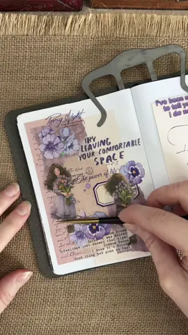 💜 #asmrtiktok #scrapbookasmr #scrapbook #stationery #spreadlove #journalwithme 